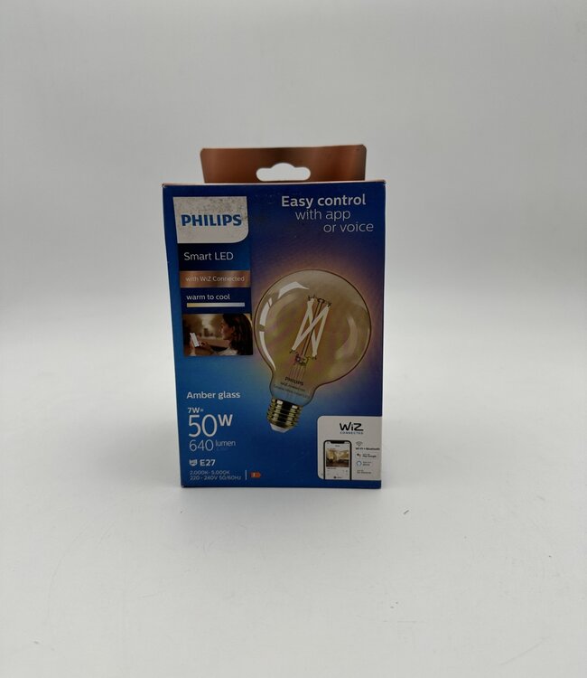 Philips Wiz Amber Glass Globe 50W E27