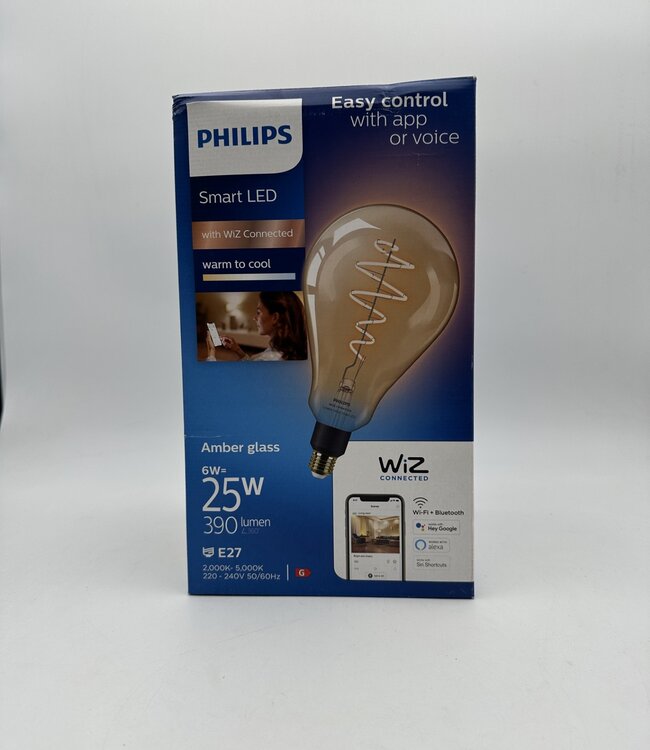 Philips Wiz Amber Glass G200 E27 6W