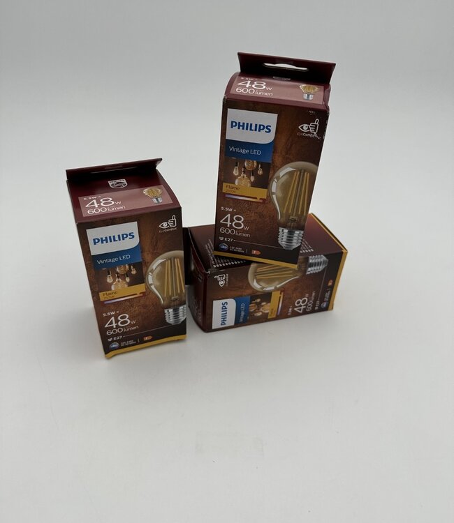 Philips Vintage Led Flame E27 A60 48W