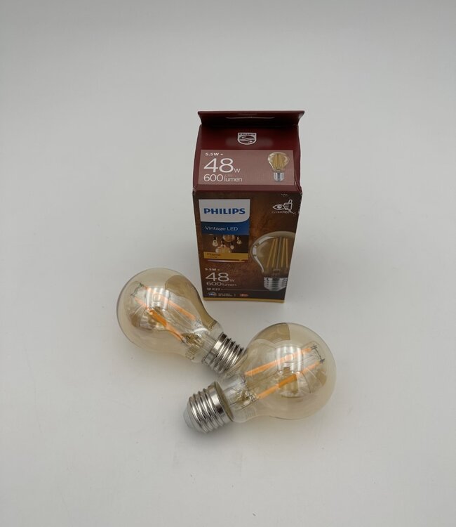 Philips Vintage Led Flame E27 A60 48W