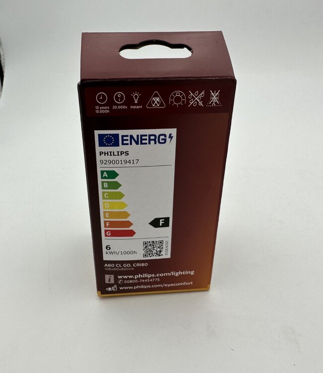 Philips Vintage Led Flame E27 A60 48W