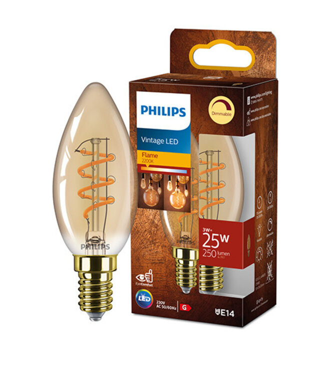 Philips Vintage Led Flame E14 B35