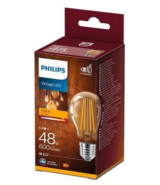 Philips Philips Vintage Led Flame E27 A60 48W