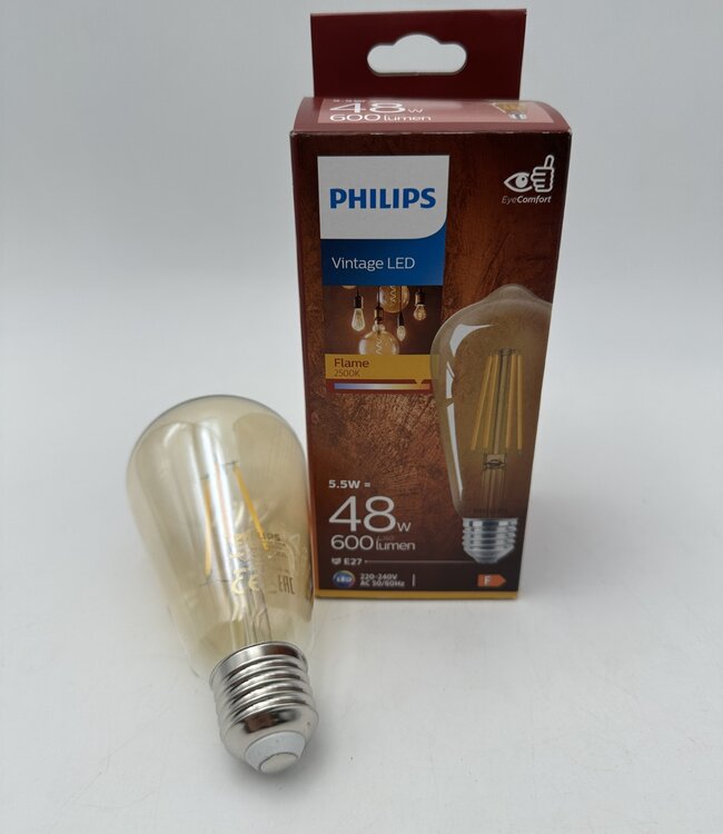 Philips Vintage Led Flame E27 ST64