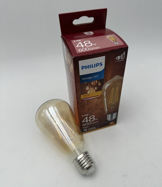 Philips Vintage Led Flame E27 ST64