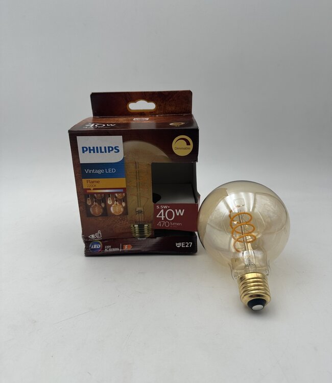 Philips Vintage Led Flame E27 G95