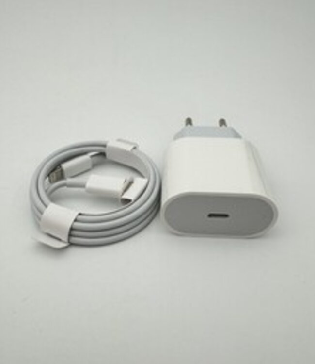 USB-C adapter + Lightning (Apple) kabel | Snellader