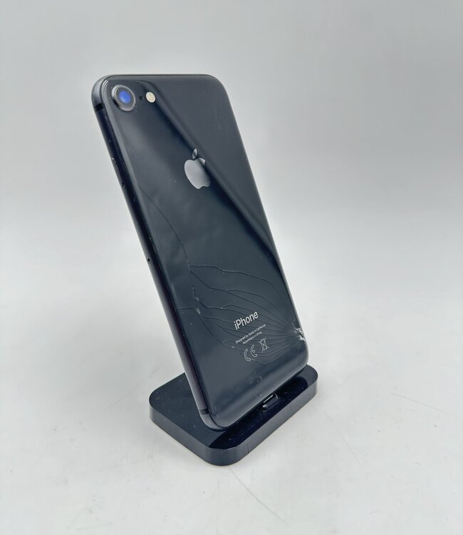 Apple iPhone SE (2020) Zwart Beschadigd
