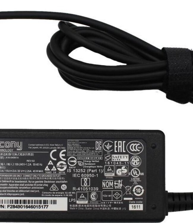 Chicony Laptop Oplader Origineel 45W USB-C