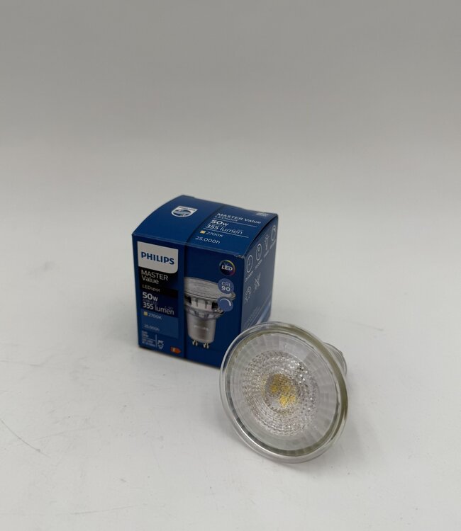 Philips MASTER LEDspot GU10 Dimbaar 4.9 Watt 355 Lumen