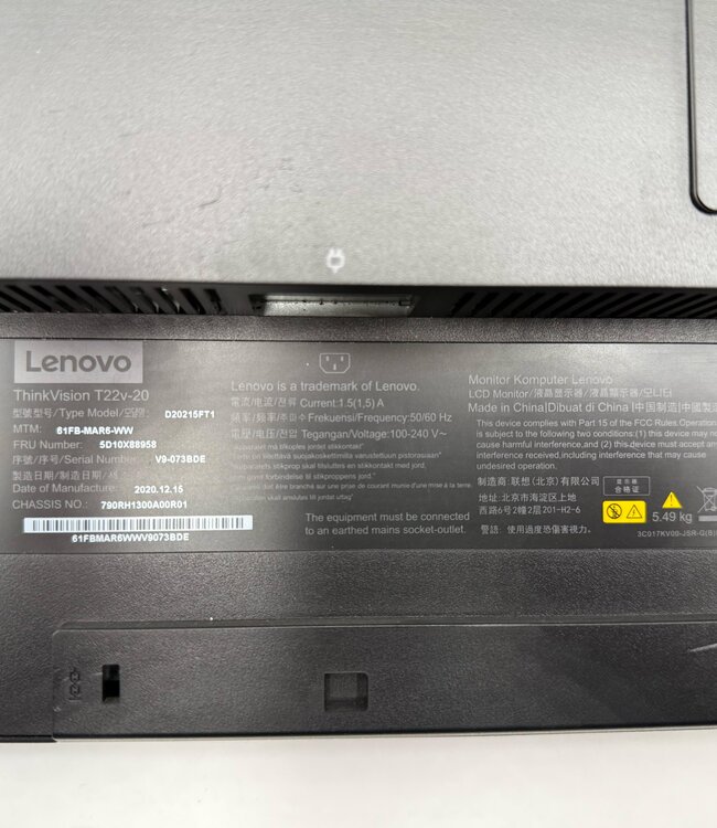 Lenovo ThinkVision T22v-20