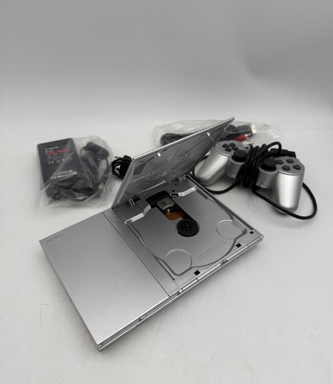 Sony Playstation 2 Slim Zilver Set
