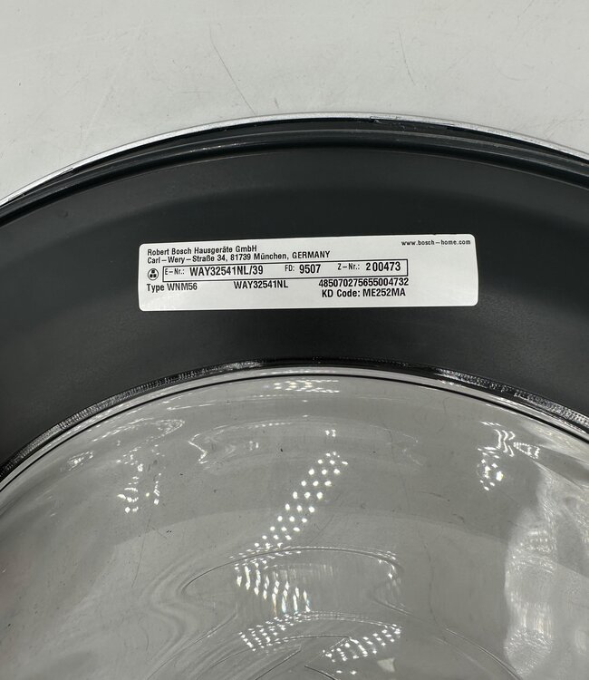 Bosch Serie 8 Wasmachine Complete Deur Zilver 9 kg