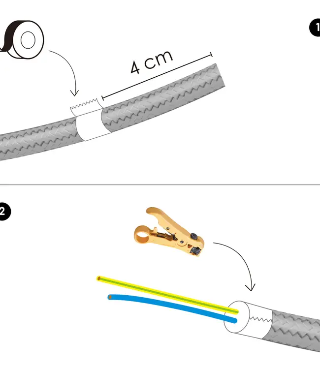 Home Sweet Home Strijkijzersnoer Hemelsblauw 3x 0.75 mm | 30 Meter