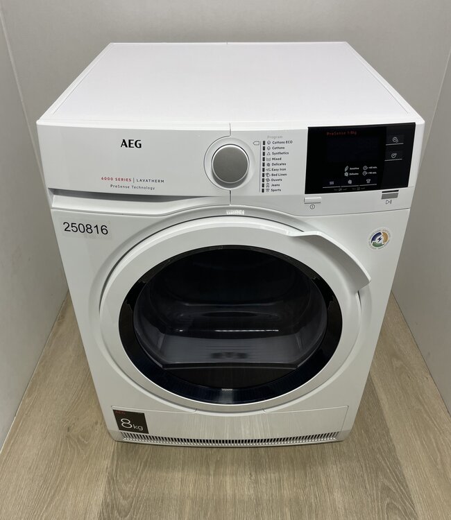 AEG 6000 Series Warmtepompdroger T6DBG28W 8 kg