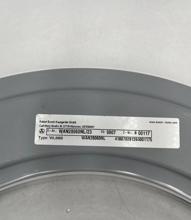 Bosch Serie 4 Wasmachine Deur Compleet Wit 8kg