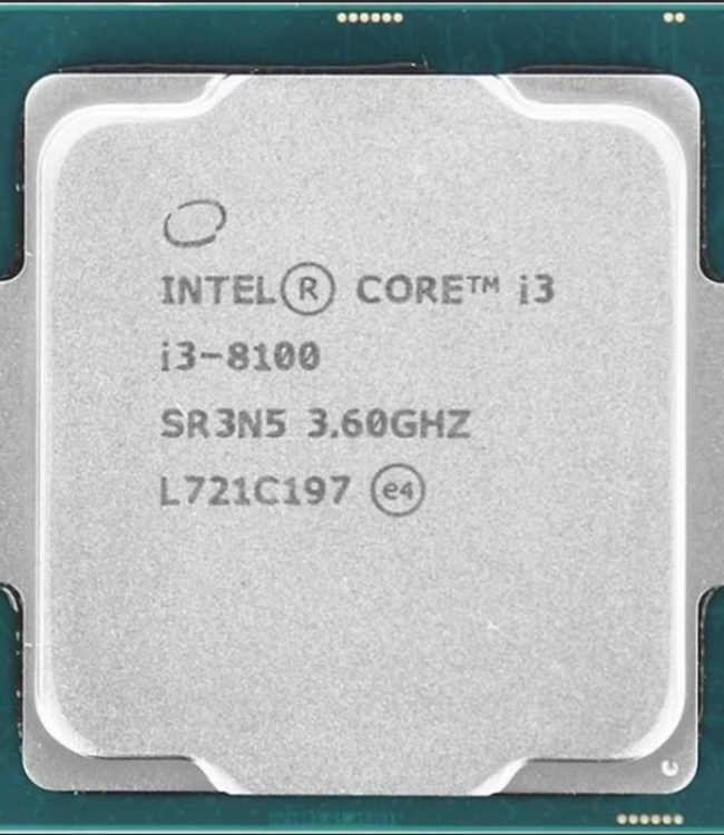 Processor Intel Core i3-8100 SR3N5