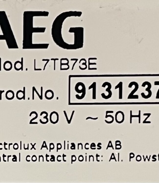 AEG 7000 Series ProSteam Wasmachine Bovenlader 7kg (2021)