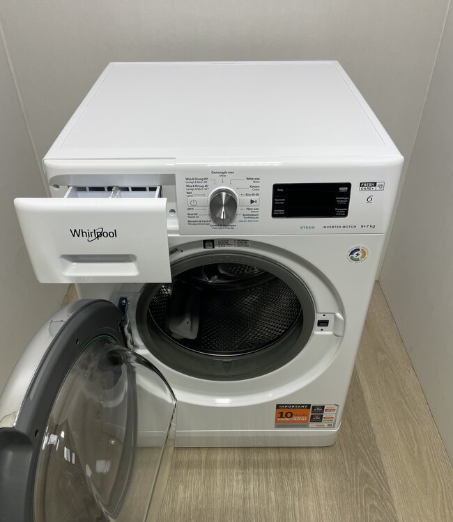 Whirlpool Was/droog Combinatie FFWDB 976258E BCV BE 9/7 kg