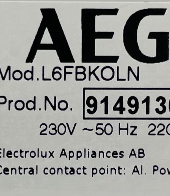 AEG 8000 SERIES Wasmachine L6FBKOLN 8 kg