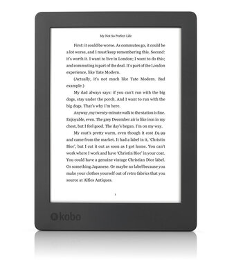 Rakuten Rakuten Kobo Aura H2O Editie 2 Zwart E-Reader