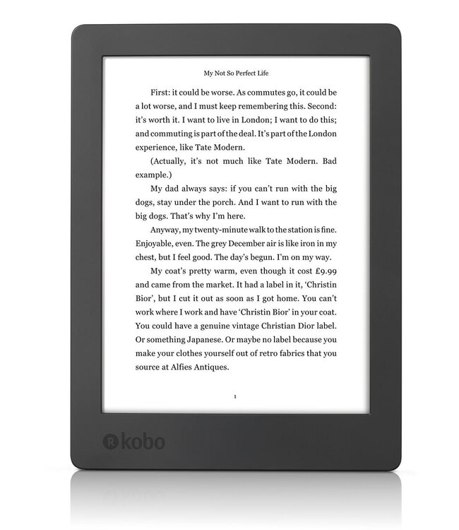 Rakuten Kobo Aura H2O Editie 2 Zwart E-Reader