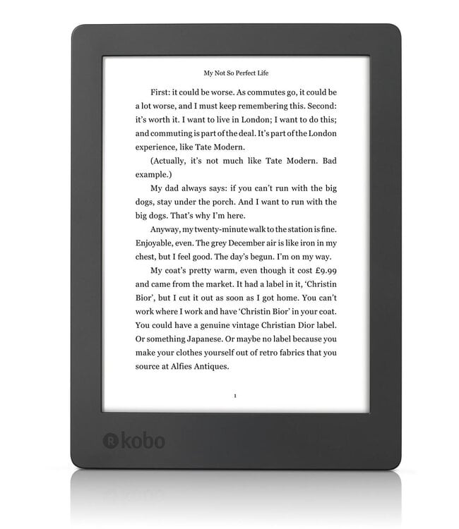 Rakuten Kobo Aura H2O Editie 2 Zwart E-Reader