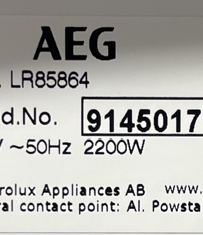 AEG LR85864 EcoLine 8000 serie PowerCare Wasmachine 8 KG (2024)