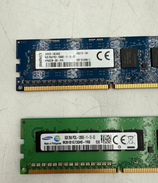 8 GB | 2Rx8 PC3L-12800E | Server RAM geheugen