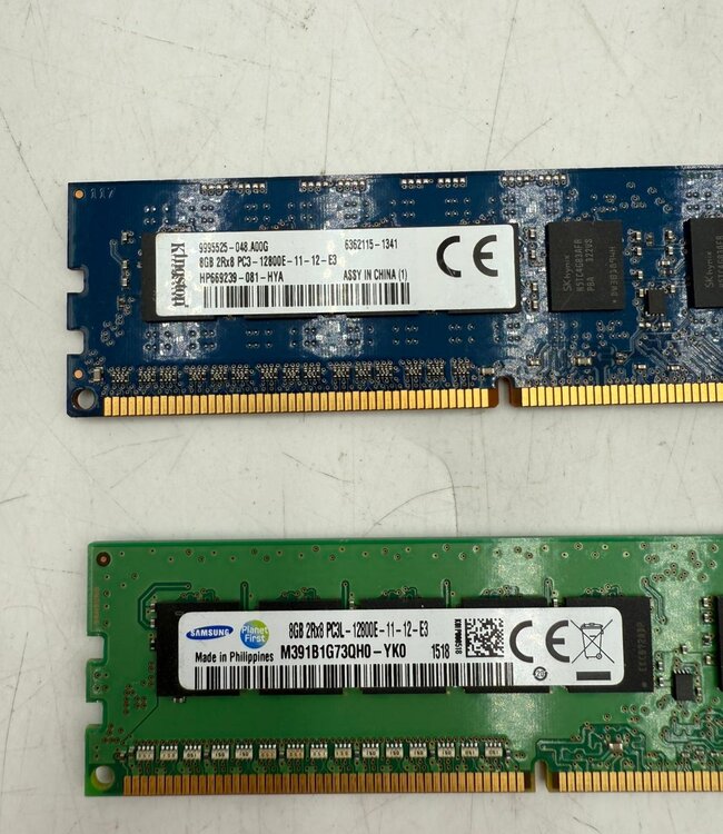 8 GB | 2Rx8 PC3L-12800E | Server RAM geheugen