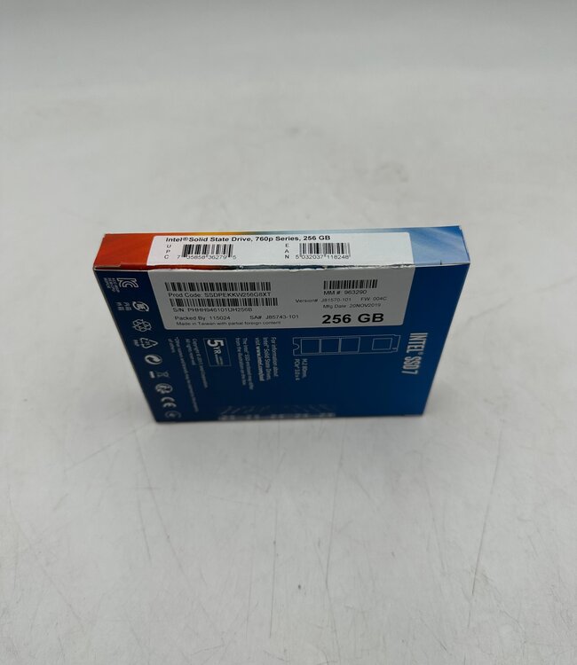 Intel Solid State Drive (SSD) M.2 NVMe - 256GB