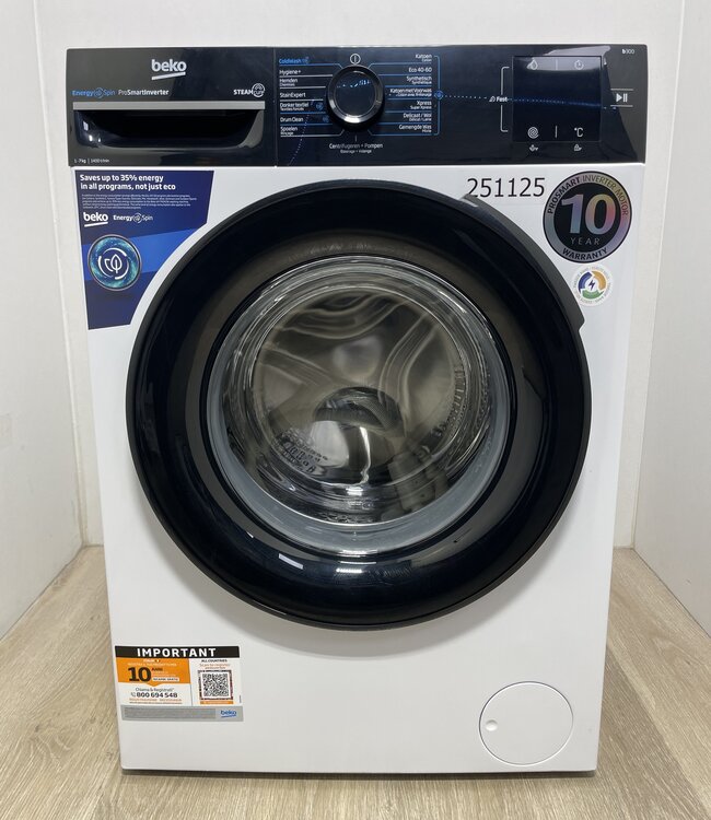 Beko Wasmachine b300 EnergySpin (BM3WFU3741B1) 7 kg