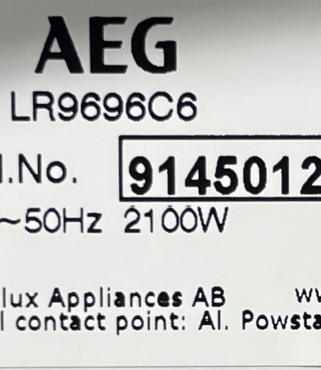AEG 9000 Series AbsoluteCare Wasmachine (LR9696C6) 9 kg WiFi
