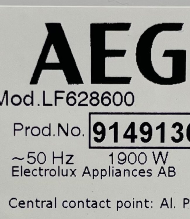 AEG Wasmachine ProSense 6000 Series (LF628600) 8 kg