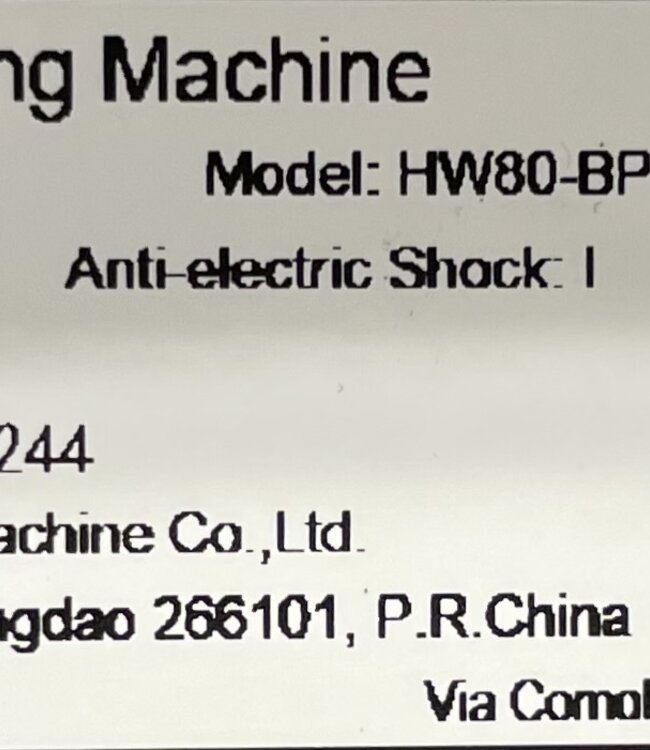 Pro Series 1 Wasmachine (HW80-BP14929A) 8 kg