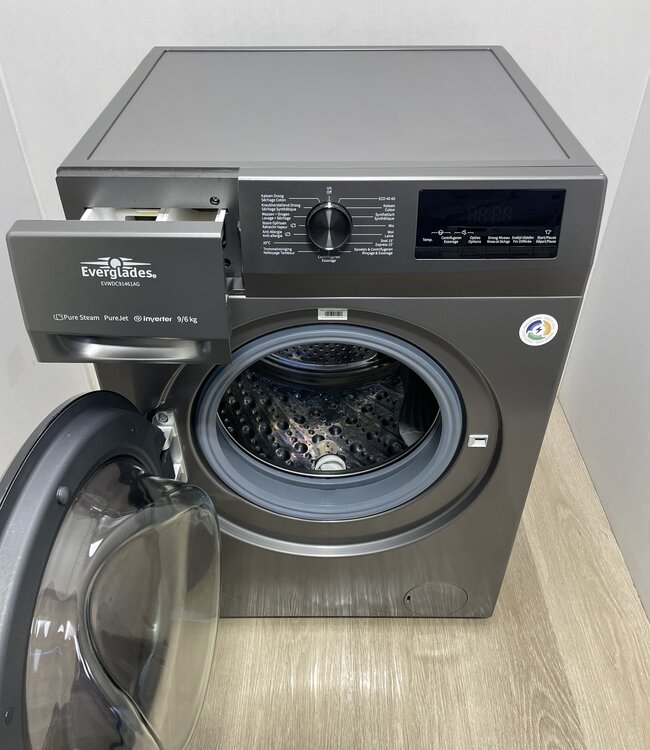 Everglades Was-droogcombinatie Pure-Steam (EVWDC91461AG) 9/6 kg