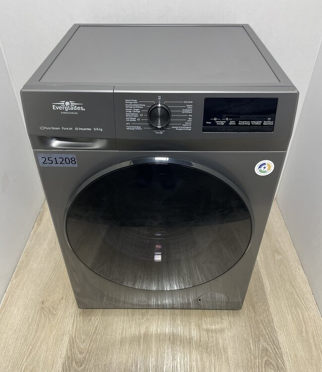 Everglades Was-droogcombinatie Pure-Steam (EVWDC91461AG) 9/6 kg