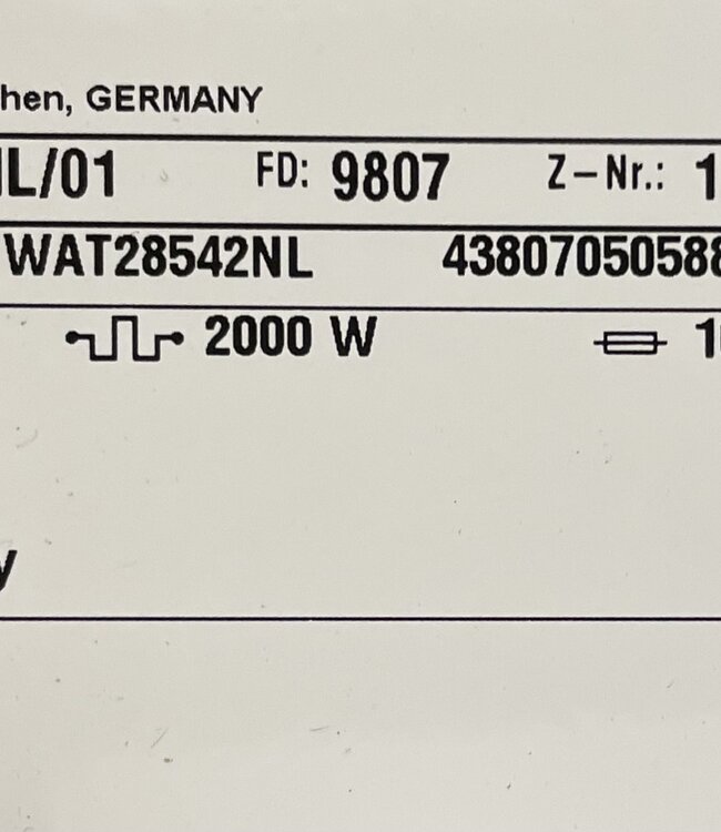 Bosch Wasmachine Serie 6 EcoSilence (WAT28542NL) 8 kg