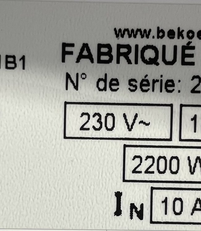 Beko Wasmachine b300 EnergySpin (BM3WFU3741B1) 7 kg