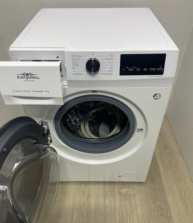 Everglades Steam Wasmachine (EVWM91401AW) 9 kg
