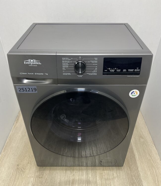 Everglades Wasmachine met Stoomfuncties (EVWM71402AG) 7 KG