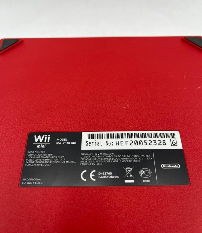 Nintendo Wii Console Mini Red Losse Console