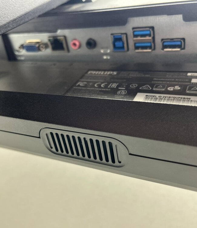 Philips 241B7QPJEB 24 inch Monitor Zwart