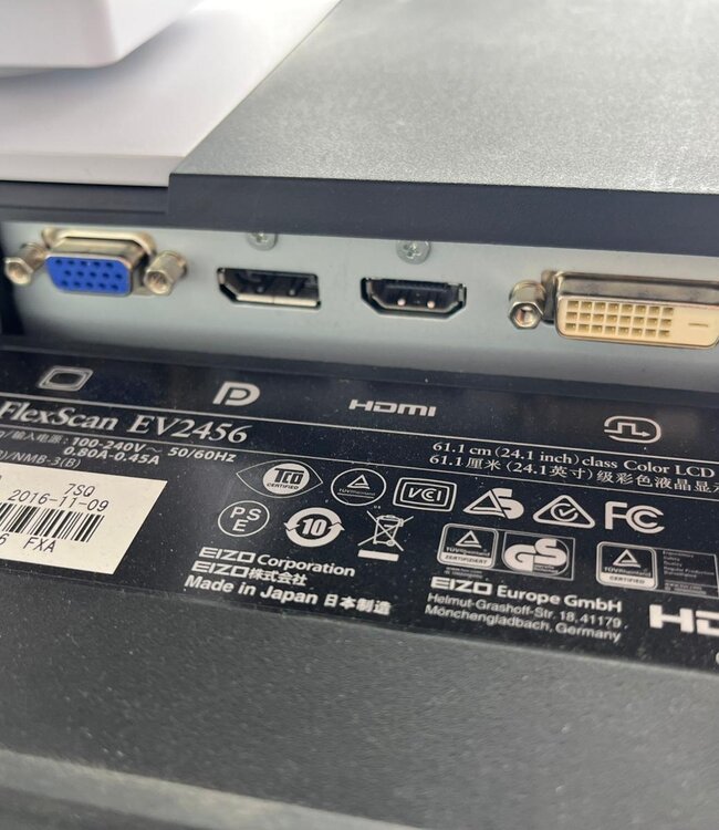 Eizo Flexscan EV2456 24 inch Monitor