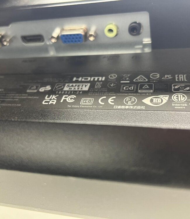 Philips 241B8QJEB 24 inch Monitor Zwart