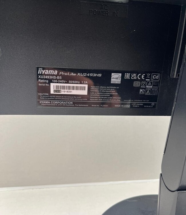 Iiyama ProLite XU2493HS-B5 24 inch Monitor