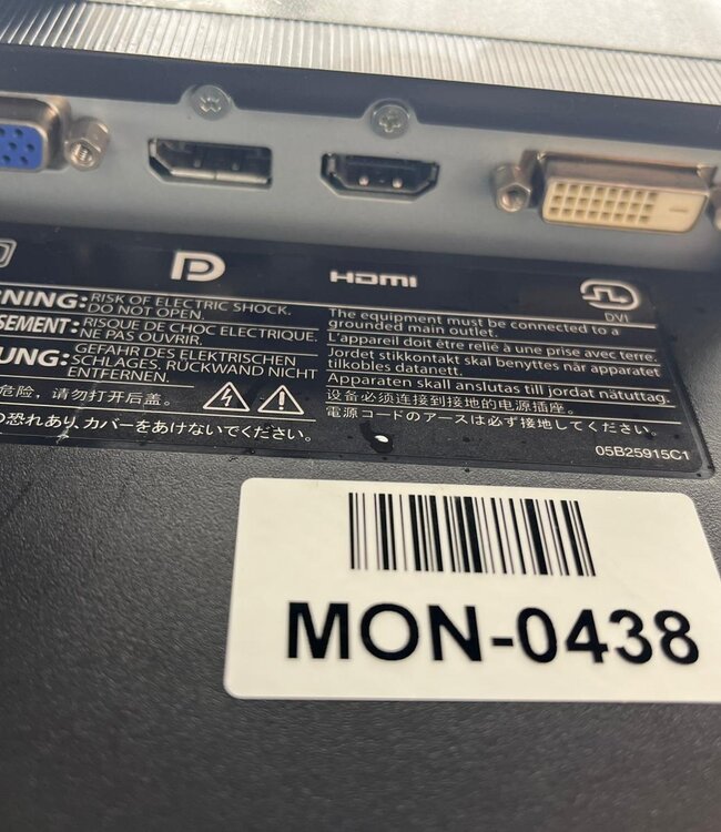 Eizo Flexscan EV2455 24 inch Monitor Zwart