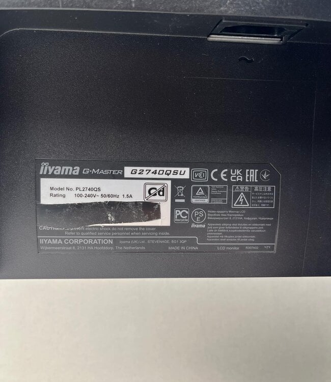 Iiyama G-Master G2740QSU 27 inch Monitor Zwart