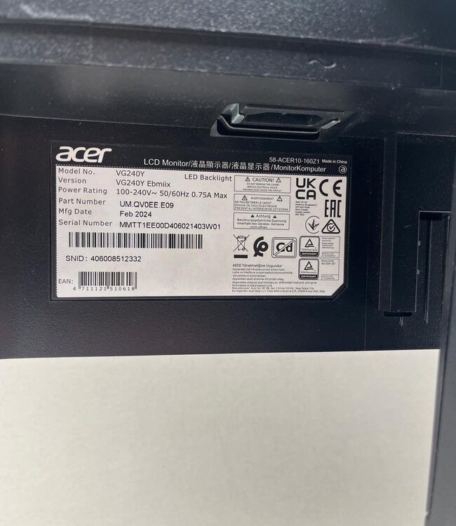 Acer Nitro VG240Y 24 inch Monitor