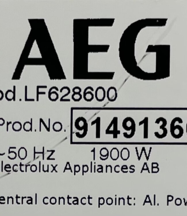 AEG Wasmachine ProSense 6000 Series (LF628600) 8 kg 2025